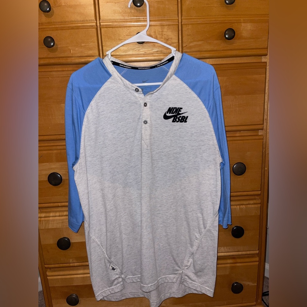Nike Baseball 3/4 Sleeve T-Shirt Size Medium